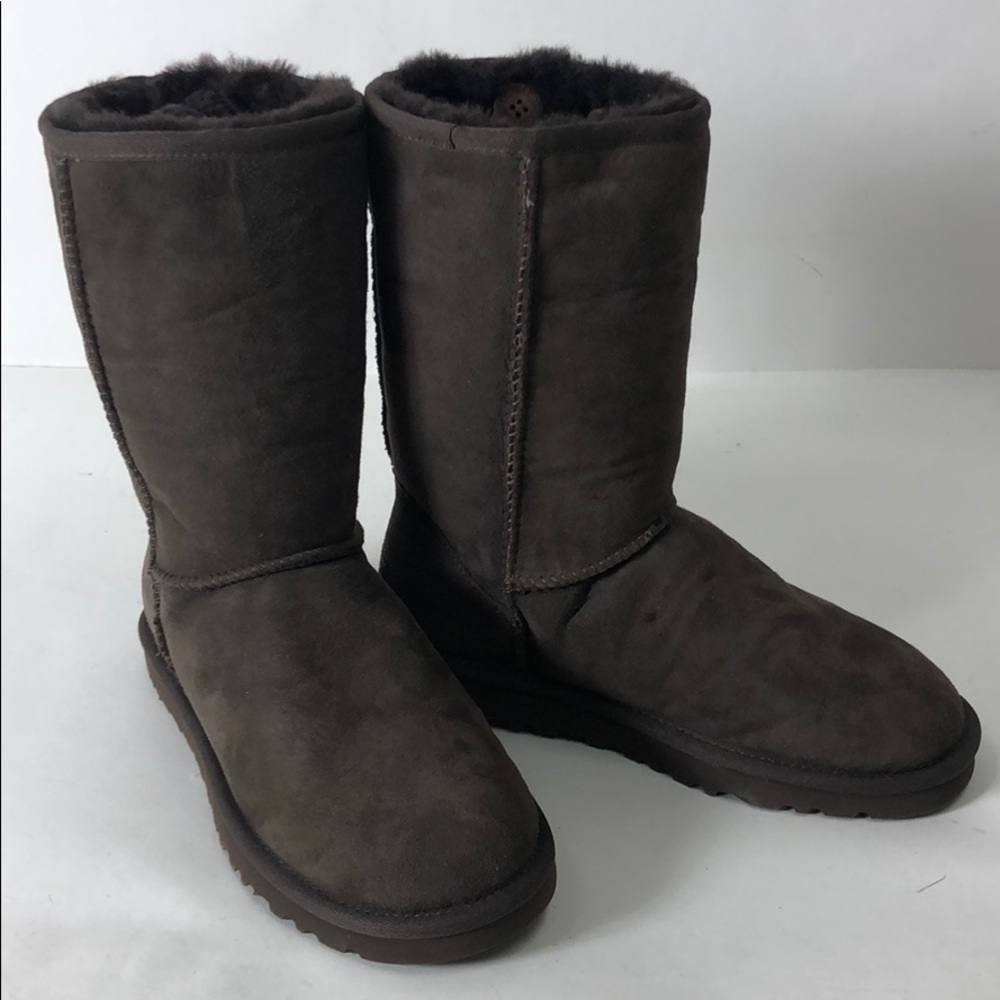 Ugg Boots Tularosa Route Detachable Chocolate New - Picture 8 of 8